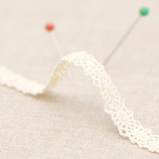 HAPPY BEARS 雙面扭花蕾絲 10mm x 180cm, 2捲, 自然原色