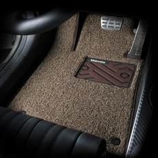 HL만도 컬러풀 엣지 와이드 볼륨쿠션 코일카매트 1열 + 2열, 브라운, 아이오닉9 7인승