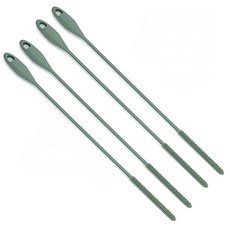 Jeoja 矽膠吸管清潔刷, 深綠色, 4入