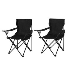 Comet 戶外露營扶手椅 黑色 2入, 2個