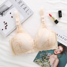 蕾絲鈕扣哺乳內衣