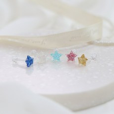 MIDAMI 閃亮果凍 piercing 醫療鋼星星 5件組