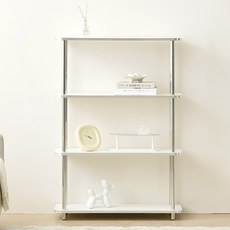 Lucid 方形層架 800, 白色, 4層