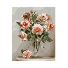 코쿼드 DIY 명화그리기 유화 그림 세트 600 x 750 mm, G15 행복한 사랑, 1개