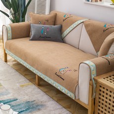 甜蜜海豚沙發套, 棕色居家, 1個