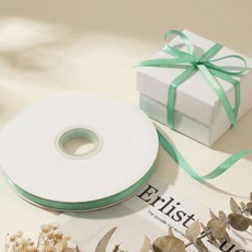 리드홈 얇은 고밀도 양면 공단 대용량 리본, 아이스민트, 1개, 90m