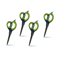 ibis 軟質握柄剪刀, 4個, 綠色