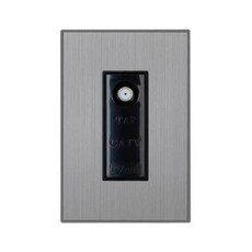 TILINS CATV 3孔插座 深灰色, 1個