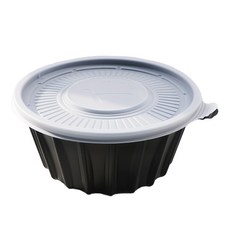 世華通商 Prime 黑色大湯碗 195mm (50入含蓋組), 1組, 50個