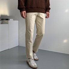 Rodanti 男士基本版型彈力斜紋棉褲 大尺碼側鬆緊帶百搭長褲