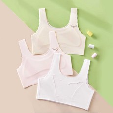 IBboom 女童 Happy Bear 無痕無縫線學生內衣 2階段 3件組 Y24