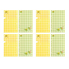 LUCALAB 海綿檔案 6 孔筆芯紙檢查圖案 4p, 16張