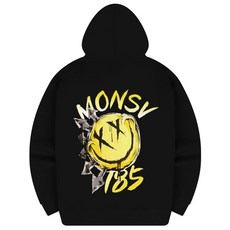 Mons&Vill 圖案微笑 連帽T恤 VIA_0060