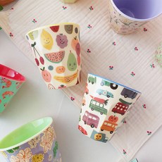 rice 幼兒印花水杯 M號 2入, 1組, Happy Car+Happy Fruit
