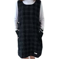 Deconine 皇家格紋圍裙, 1個, 黑色