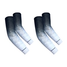 INCONTRO 戶外運動涼感袖套 2組, 黑色, 2個