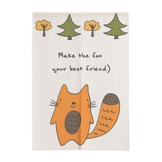 숲속프렌즈 도어커튼