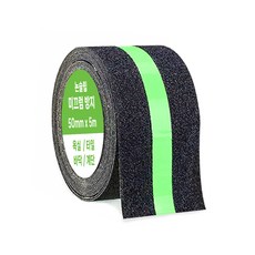 樓梯 浴室 地板 防滑止滑膠帶 夜光綠 50mm x 5m, 1個