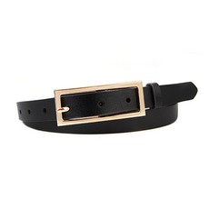 DIANA ROLLAND 女士方扣休閒腰帶 FCB0015BK + 禮品盒