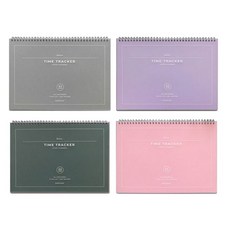 PAPERIAN Belive Time Tracker 12 個月學習計劃器 4件套, 粉色+紫色+灰色+細綠