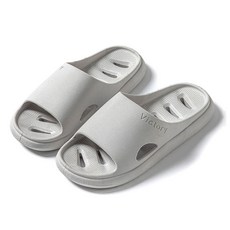 Musigine 粉彩 防滑 排水 浴室拖鞋, 1個, 灰色