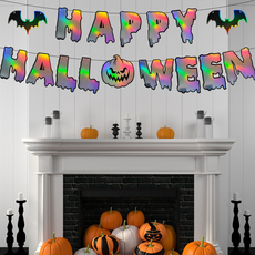 Greentail 萬聖節派對道具 掛旗 Type01, 混合顏色, 1個