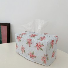 JINSIM DESIGN 花園直角面紙套, 玫瑰圓點藍