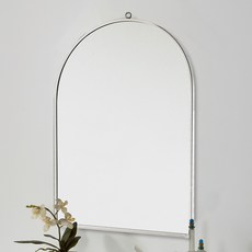 鋁框圓頂造型壁掛式鏡子, 皇家銀