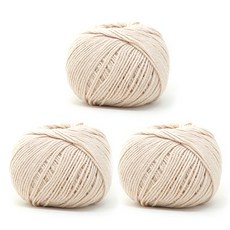 Hera編織棉線, 07 米色, 3入