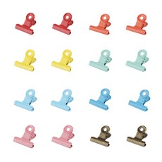 Brisk Style 彩色金屬夾 8款 x 2入組, 3 x 3.2 x 1.8 cm, 1套, 16入