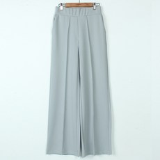 BBAE BBAE 女款鬆緊帶高腰細褶長寬褲