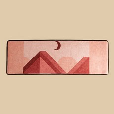 플랫 앤 모던 아트 도어매트, 달