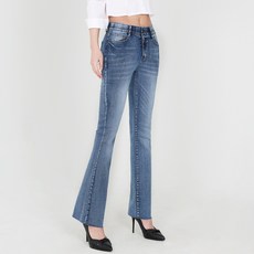 Dotif 女款 長/短版 高彈力 隱藏式鬆緊帶 修身靴型牛仔褲