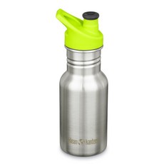 klean kanteen 兒童經典窄口不鏽鋼保溫瓶, 銀色, 355ml, 1個