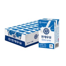연세우유 멸균 흰우유, 140ml, 24개
