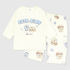 MilkBaby 모모레이 모코리코 7부 라운지웨어 세트