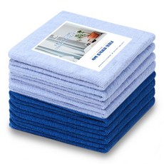 Ssukssak Square Terry Power Magic Cleaner 深藍色 4p + 紫色 4p 套組 40 x 60 cm, 1套