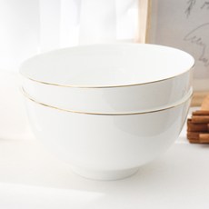 Blanc Gold 2人麵碗, 白色, 2個