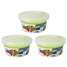 에듀클레이 낱색 3p, 형광연두, 3개