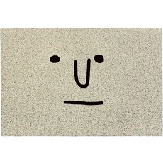 Youngbayoung 簡約門口玄關地墊, 03 米色