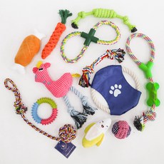 DING DONG PET 寵物填充玩具 12件組, 混色, 1組