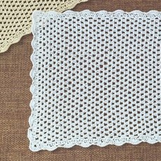 Rainbow House 基本款手工編織墊 A, 白色