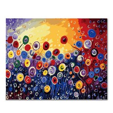 아디코 DIY 페인팅 정물화 명화그리기 50 x 40 cm, 화려한꽃의 항연(PG19), 1개