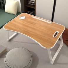 圓角邊框提把支架書桌, 基本木色