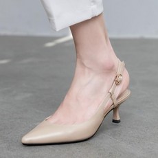 엘쏘 차분한 스틸레토 메리제인 미들힐