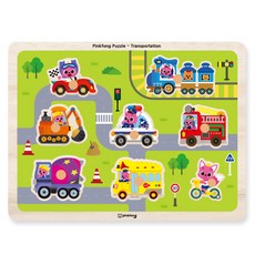 I-NET 幼兒用碰碰狐手抓板拼圖 交通工具, 8件, 1個
