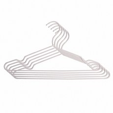 Craftsman In Storage 收納職人 極簡無痕防滑編繩加粗雙色衣架 5個, 米色 + 白色