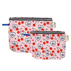 베베슈에뜨 유아용 방수 기저귀 + 도시락 파우치 세트, 하트시그널