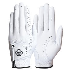 TECH SKIN 青少年 Elite Fit 全羊皮高爾夫手套, 1組, 白色