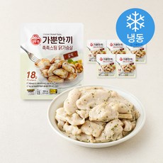 오뚜기 가뿐한끼 촉촉스팀 닭가슴살 갈릭 (냉동), 100g, 1개, 6개입